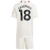 Conjunto (Camiseta+Pantalón Corto) Manchester United Casemiro 18 Tercera Equipación 23-24 - Niño